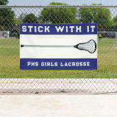 Blue Lacrosse Team Banner (Insitu)