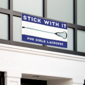 Blue Lacrosse Team Banner (Buitenkant Gebouw)