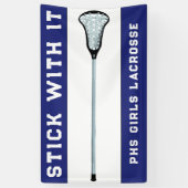 Blue Lacrosse Team Banner (Verticaal)