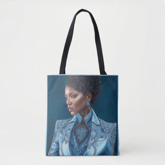 Blue Lady 3-Canvas tas (Voorkant)