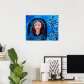 Blue Lady Dream Poster (Thuiskantoor)