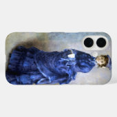 Blue Lady Parisienne Renoir Impressionist Paint Case-Mate iPhone Case (Achterkant (horizontaal))