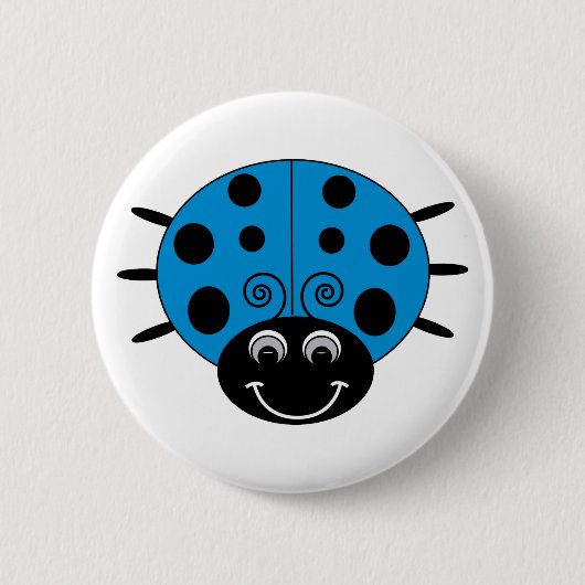 Blue Ladybug Button (Voorkant)