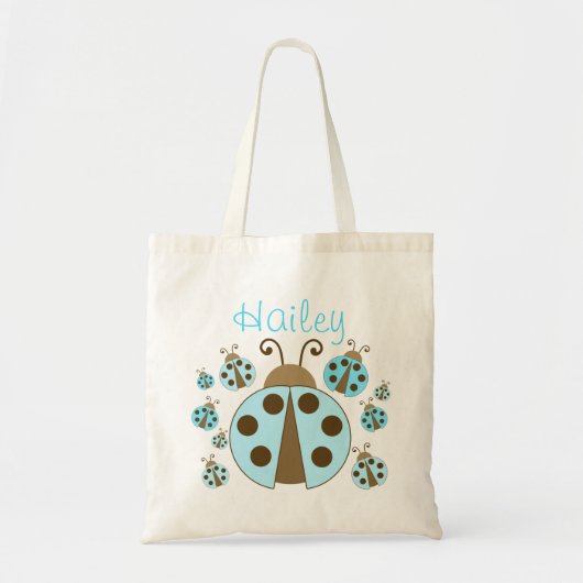 Blue Ladybug Canvas tas (Voorkant)