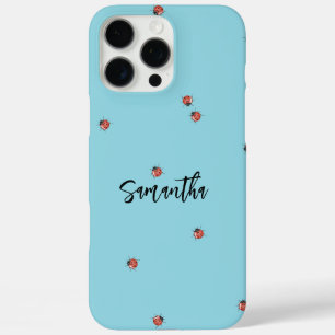 Blue Ladybug iPhone 16 Pro Max Hoesje