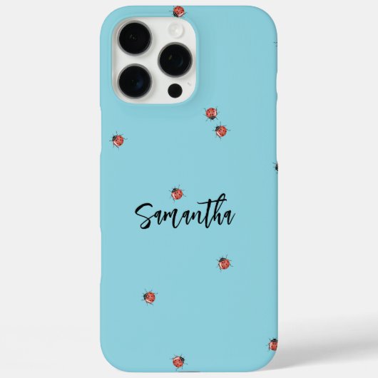 Blue Ladybug Case-Mate iPhone Case (Achterkant)
