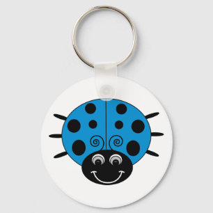Blue Ladybug Sleutelhanger