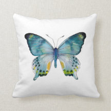 Blue Laglaizei Butterfly Pillow
