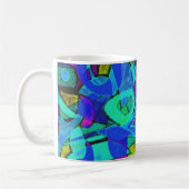 "blue lagoon" abstract coffee mug koffiemok (Links)