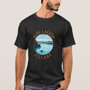 Blue Lagoon IJsland Distress Circle Lange Mouw T-shirt