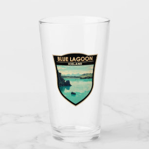 Blue Lagoon IJsland Reizen Kunst Vintage Glas