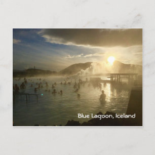 Blue Lagoon IJsland Sunshine Briefkaart met schrij