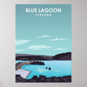 Blue Lagoon IJsland Travel Poster