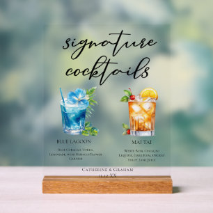 Blue Lagoon Mai Tai Cocktails de mariage tropicaux