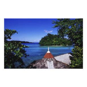 Blue Lagoon, Port Antonio, Jamaica Foto Afdruk