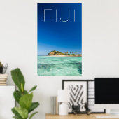 Blue Lagoon Seascape, Fiji Poster (Thuiskantoor)