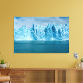 Blue Lake, Ice en Sky Canvas Afdruk (Insitu (Woonkamer))