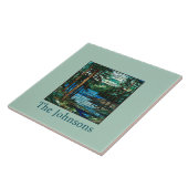 Blue Lake landschap Tegeltje (Zijkant)