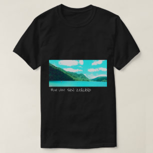 Blue Lake Nieuw-Zeeland Meer Tikatipu reis T-shirt