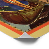  Blue Lake Sinaasappels Advertentie Poster (Hoek)