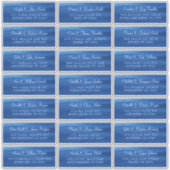 Blue Lake Water Mariage individuel Étiquettes de a (Devant)