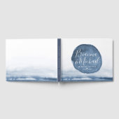 Blue Lake Water Stain | Gepersonaliseerd Gastenboek (Volledig)