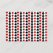 Blue Las Vegas Casino Kaart Suits Bruiloft Details (Achterkant)