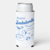 Blue Last Toast Beach Bachelorette Feest (Seltzer Voorkant)