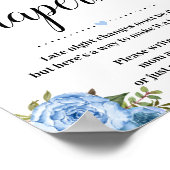 Blue Late Night Diapers Baby shower game-logo Poster (Hoek)