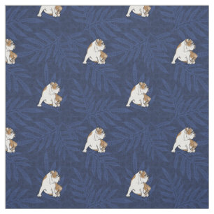Blue Lauae Bulldog Stof