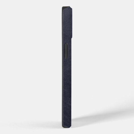 Blue Leather Bold Monogram Masculine Case-Mate iPhone Case (Achterkant / Rechts)