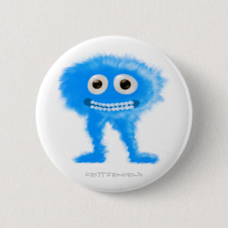 Blue Leggy Critter Ronde Button 5,7 Cm