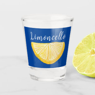 Blue Lemon Limoncello Custom Shot Glas