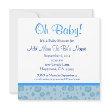 Blue Leopard Confetti Boy Baby shower