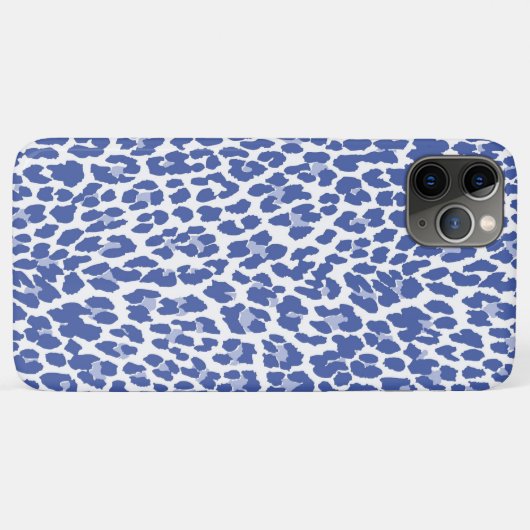 Blue Leopard Pattern Case-Mate iPhone Case (Achterkant (horizontaal))