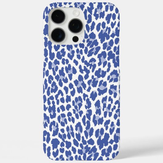 Blue Leopard Pattern Case-Mate iPhone Case (Achterkant)