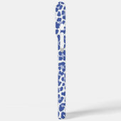 Blue Leopard Pattern Case-Mate iPhone Case (Achterkant / Links)