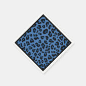 Blue Leopard Print Cocktail Servet (Hoek)