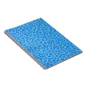 Blue Leopard Print Spiral Notitieboek (Rechterzijde)