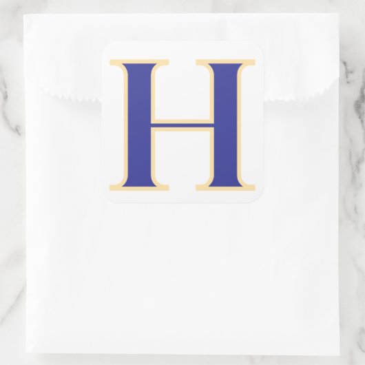 Blue Letter H Sticker (Sac)