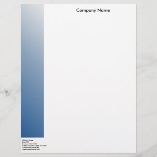 Blue Letterhead Gepersonaliseerd Briefhoofd