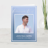 Blue Life Celebration Nécrologie Programme plié (Devant)