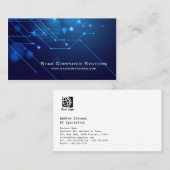 Blue Light Circuits4 Carte de visite de réparation (Devant / Derrière)