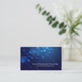 Blue Light Circuits4 Carte de visite de réparation (Debout devant)