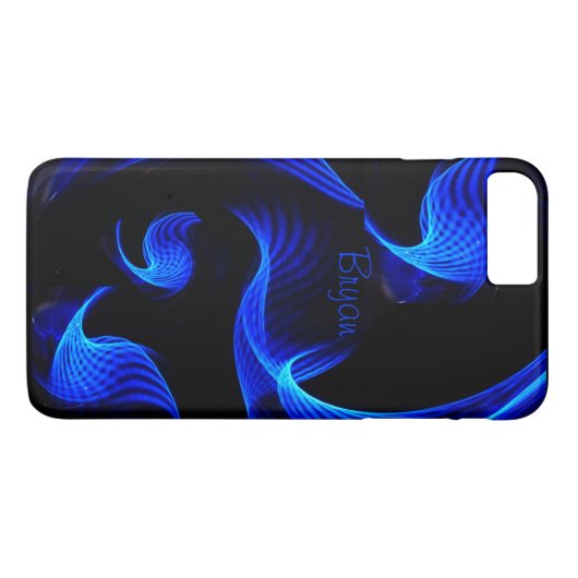 Blue Light Extravaganza iPhone 7 Plus Coque (Dos (Horizontal))