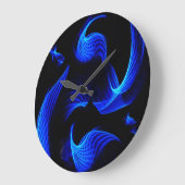 Blue Light Extravaganza Wall klok (Hoek)
