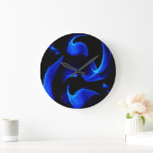 Blue Light Extravaganza Wall klok (Huis)