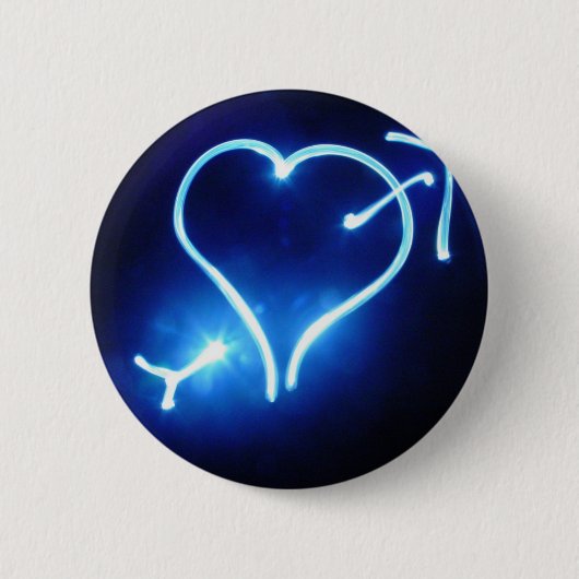 Blue Light Heart Button (Voorkant)
