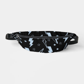 Blue Lightning Black Arrière - plan Motif Y2K