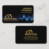 Blue Lightning Gold Electricia Home Visitekaartje (Voorkant / Achterkant)